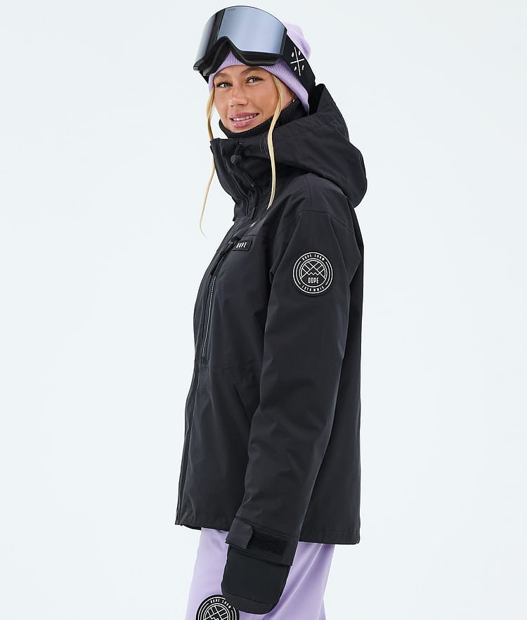 Dope Blizzard W Full Zip Snowboardjakke Dame Black, Image 5 of 9