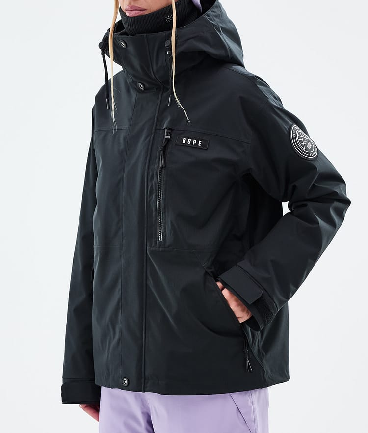 Dope Blizzard W Full Zip Skijakke Dame Black, Bilde 7 av 9