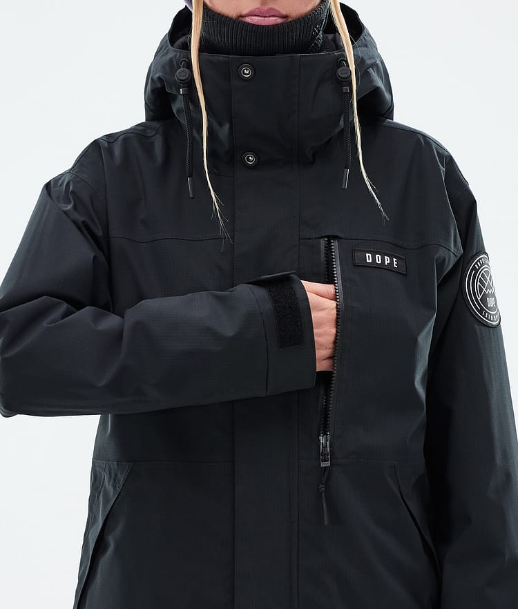Dope Blizzard W Full Zip Skijakke Dame Black, Bilde 8 av 9