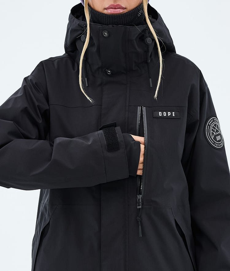 Dope Blizzard W Full Zip Skijakke Dame Black, Image 8 of 9