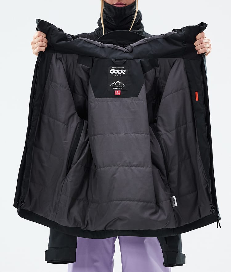Dope Blizzard W Full Zip Skijakke Dame Black, Bilde 9 av 9
