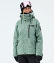Dope Blizzard W Full Zip Skijakke Dame Faded Green