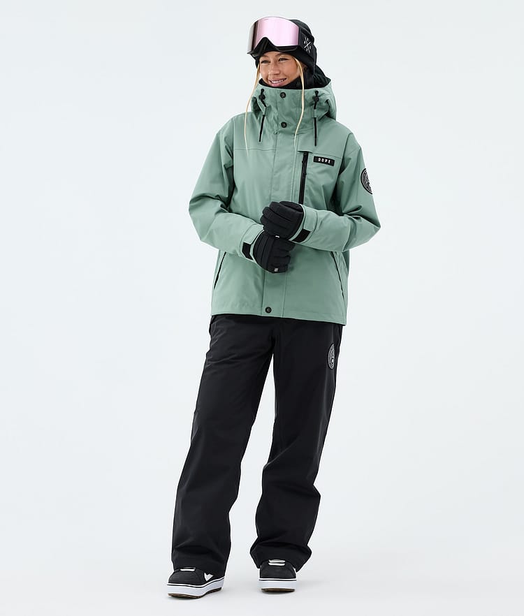 Dope Blizzard W Full Zip Snowboardjakke Dame Faded Green, Image 2 of 9