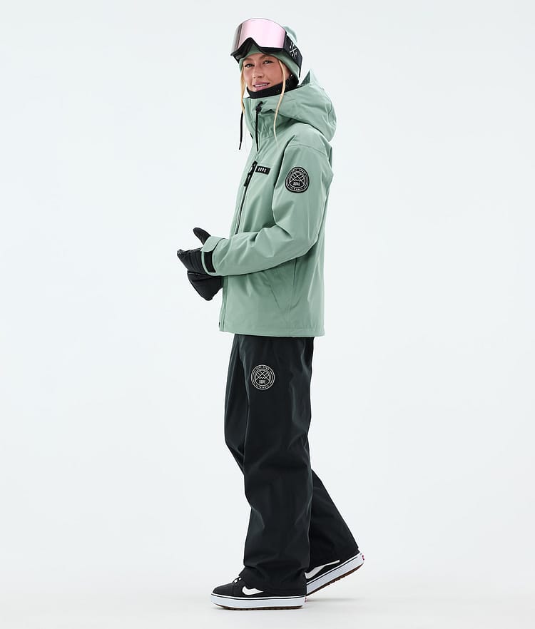 Dope Blizzard W Full Zip Snowboardjakke Dame Faded Green, Bilde 3 av 9