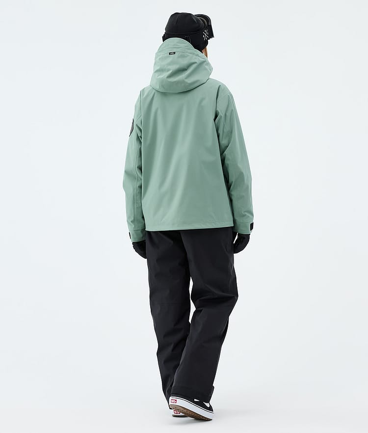 Dope Blizzard W Full Zip Snowboardjakke Dame Faded Green, Image 3 of 9