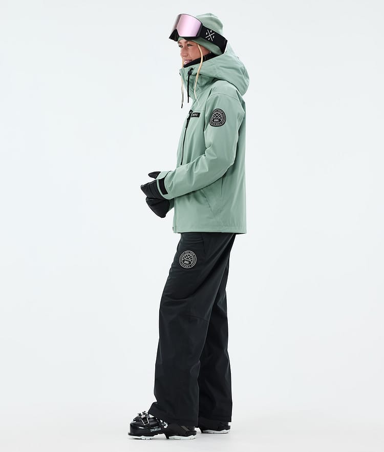 Dope Blizzard W Full Zip Skijakke Dame Faded Green, Bilde 3 av 9