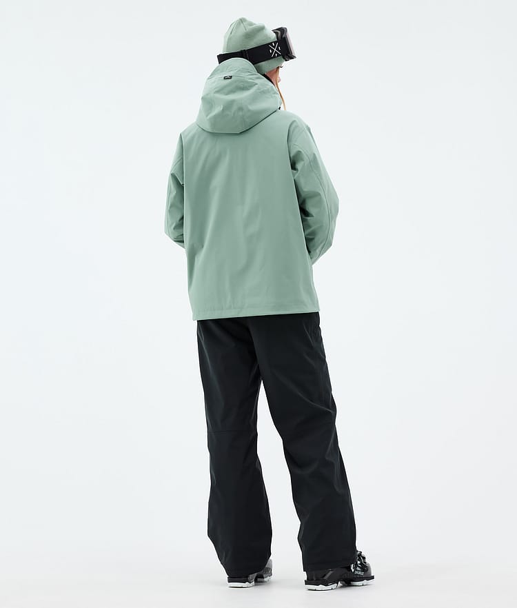 Dope Blizzard W Full Zip Skijakke Dame Faded Green, Bilde 4 av 9