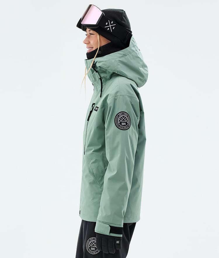Dope Blizzard W Full Zip Skijakke Dame Faded Green, Image 5 of 9
