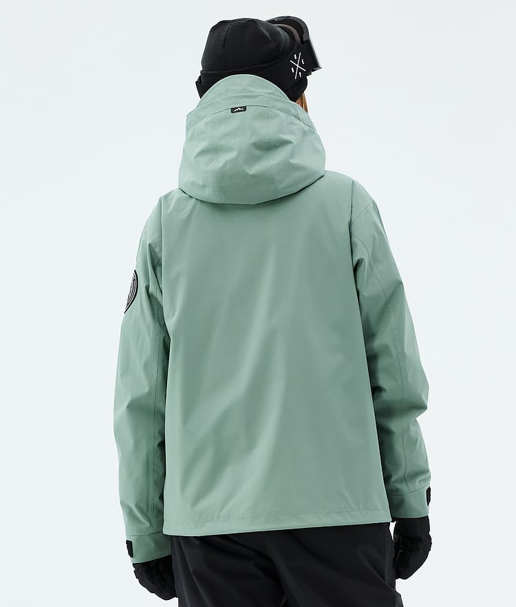Dope Blizzard W Full Zip Skijakke Dame Faded Green, Image 6 of 9