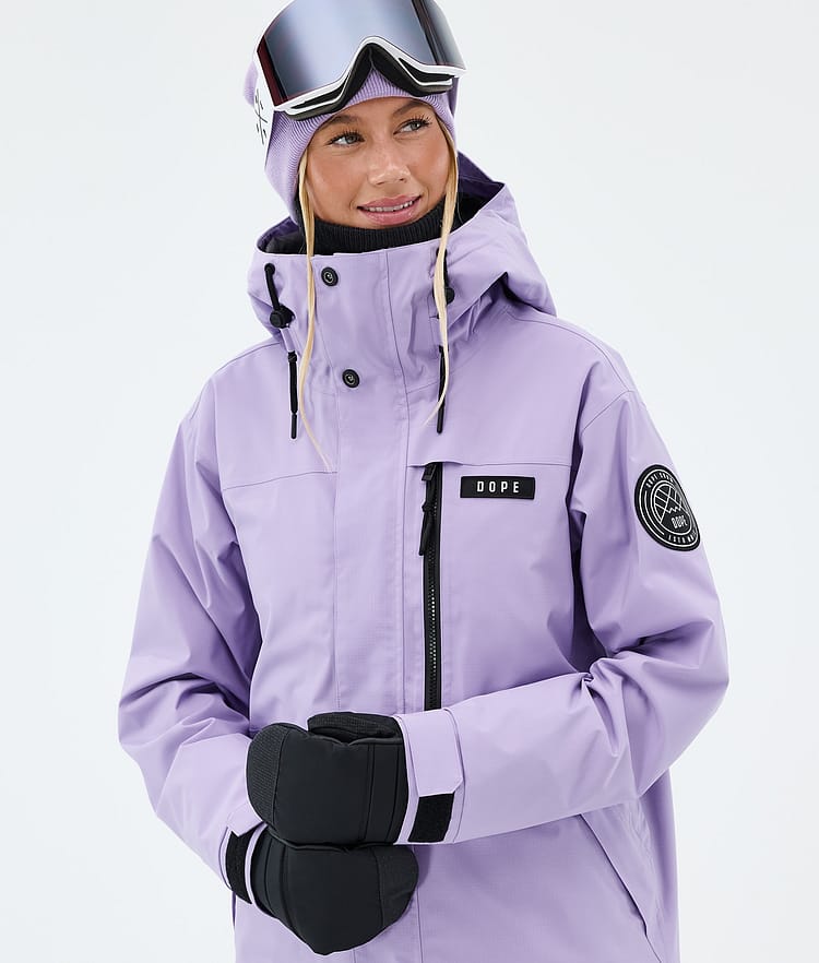 Dope Blizzard W Full Zip Skijakke Dame Faded Violet, Image 4 of 9