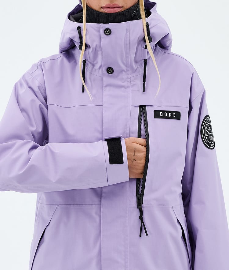 Dope Blizzard W Full Zip Snowboardjakke Dame Faded Violet, Image 8 of 9