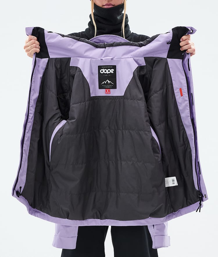 Dope Blizzard W Full Zip Snowboardjakke Dame Faded Violet, Bilde 9 av 9
