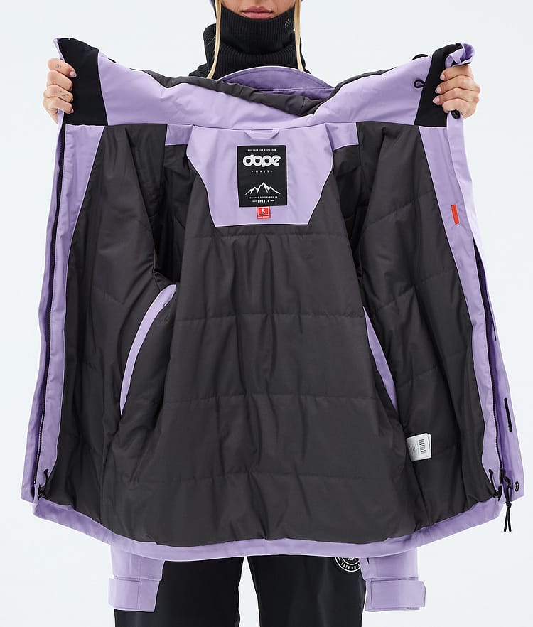Dope Blizzard W Full Zip Skijakke Dame Faded Violet, Image 9 of 9