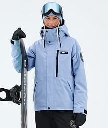 Dope Blizzard W Full Zip Snowboardjakke Dame Light Blue