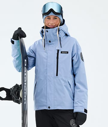 Dope Blizzard W Full Zip Snowboardjakke Light Blue
