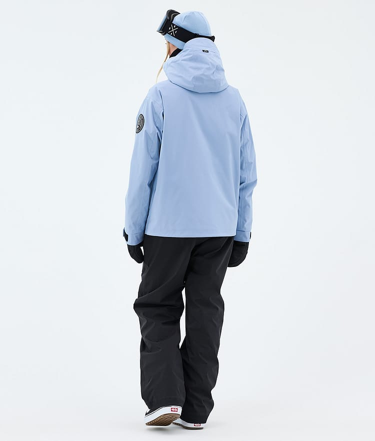 Dope Blizzard W Full Zip Snowboardjakke Dame Light Blue, Image 3 of 9