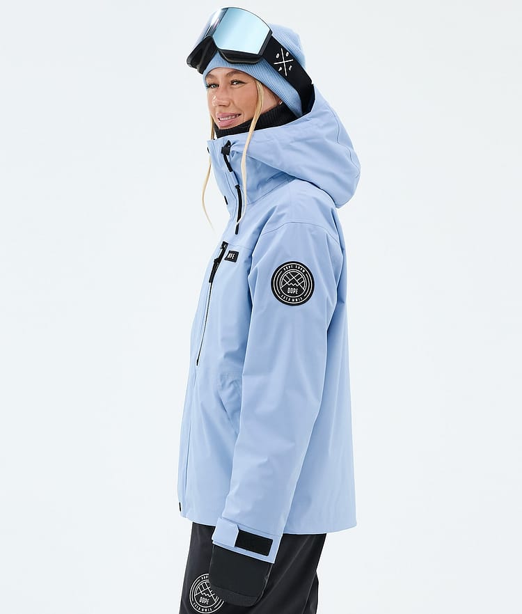 Dope Blizzard W Full Zip Skijakke Dame Light Blue, Image 5 of 9
