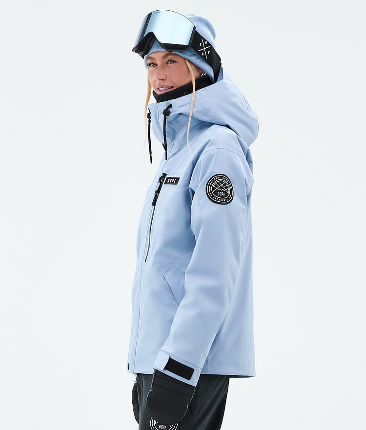 Dope Blizzard W Full Zip Snowboardjakke Dame Light Blue, Bilde 5 av 9