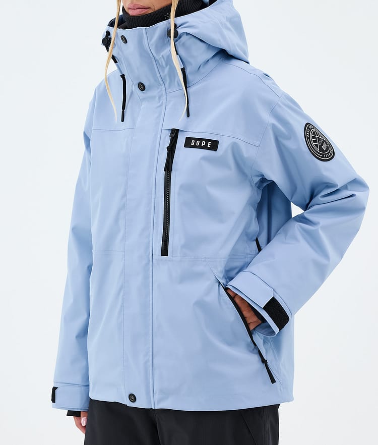 Dope Blizzard W Full Zip Skijakke Dame Light Blue, Image 7 of 9