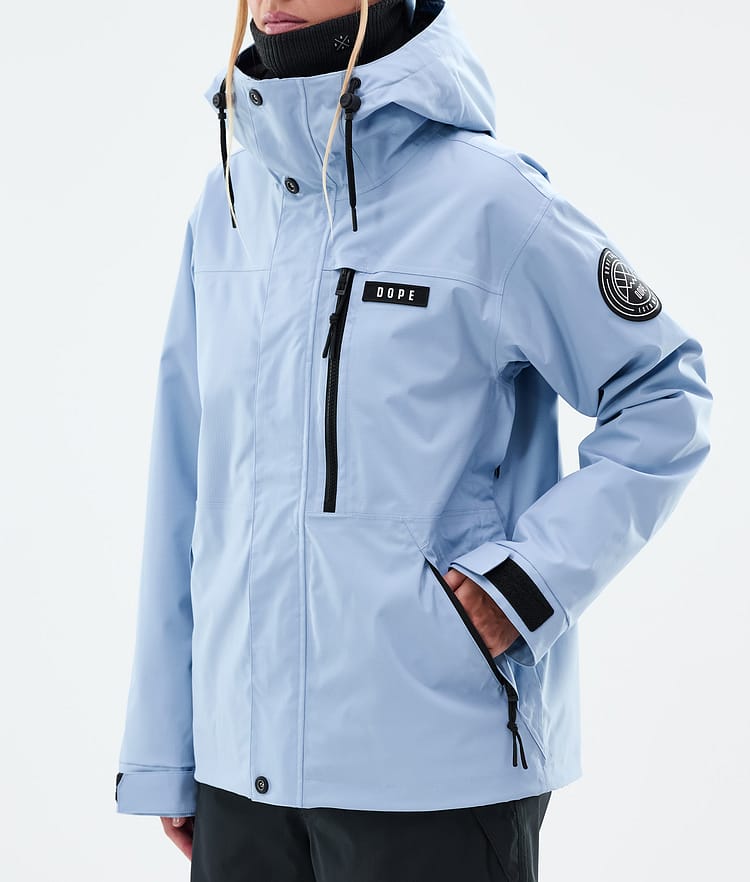 Dope Blizzard W Full Zip Snowboardjakke Dame Light Blue, Bilde 7 av 9
