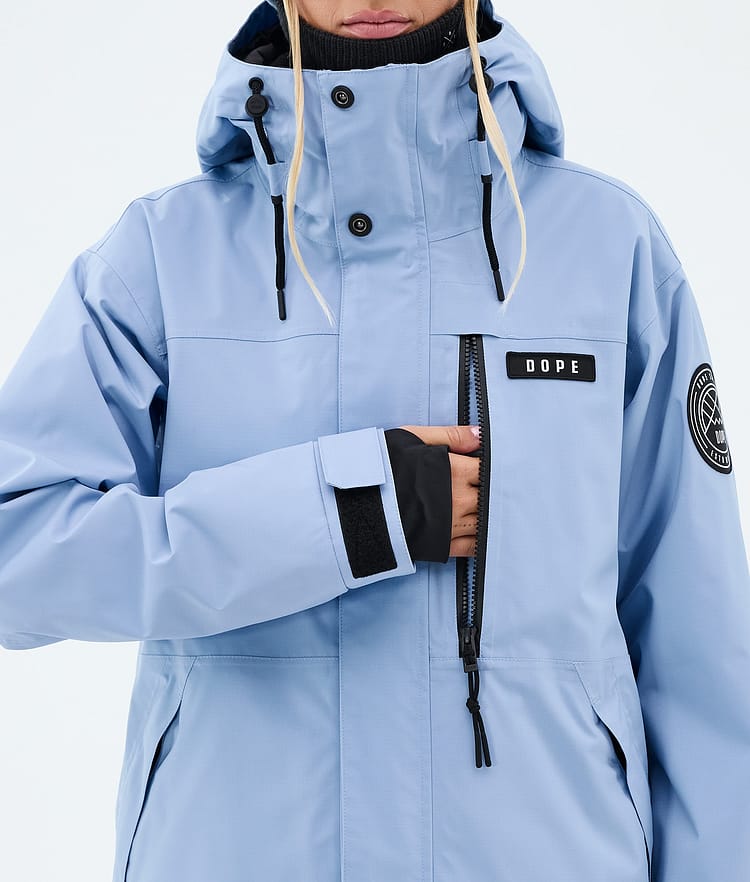 Dope Blizzard W Full Zip Skijakke Dame Light Blue, Image 8 of 9