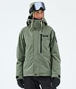 Dope Blizzard W Full Zip Skijakke Dame Moss Green