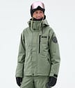 Dope Blizzard W Full Zip Snowboardjakke Dame Moss Green