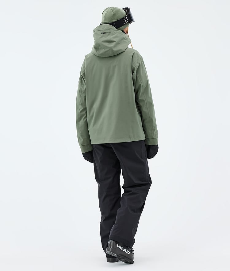 Dope Blizzard W Full Zip Skijakke Dame Moss Green, Image 3 of 9