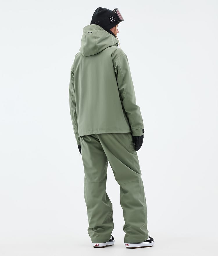 Dope Blizzard W Full Zip Snowboardjakke Dame Moss Green, Bilde 4 av 9