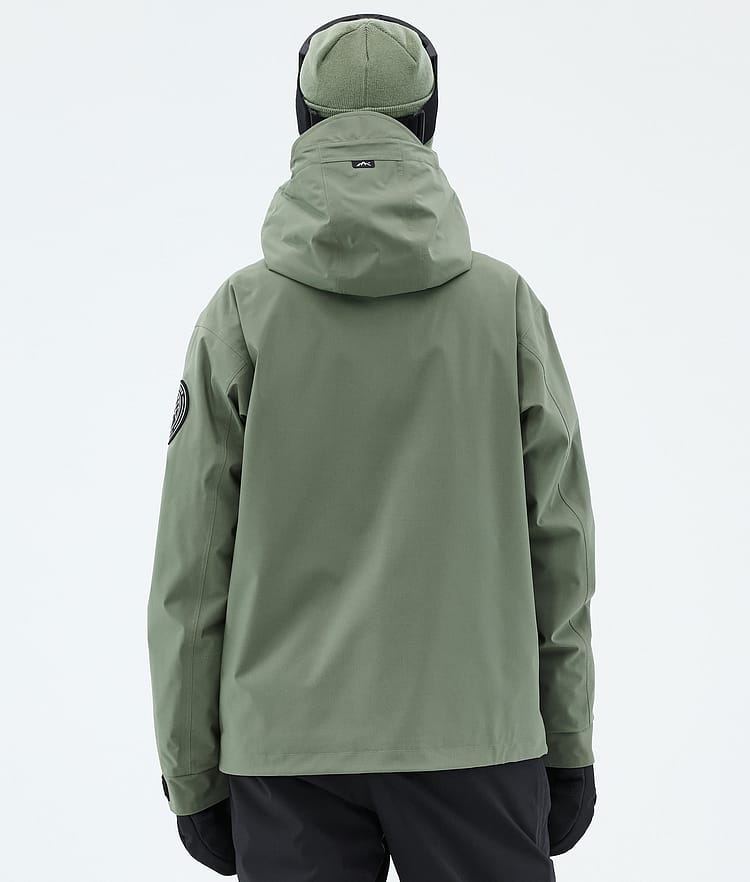 Dope Blizzard W Full Zip Skijakke Dame Moss Green, Image 6 of 9