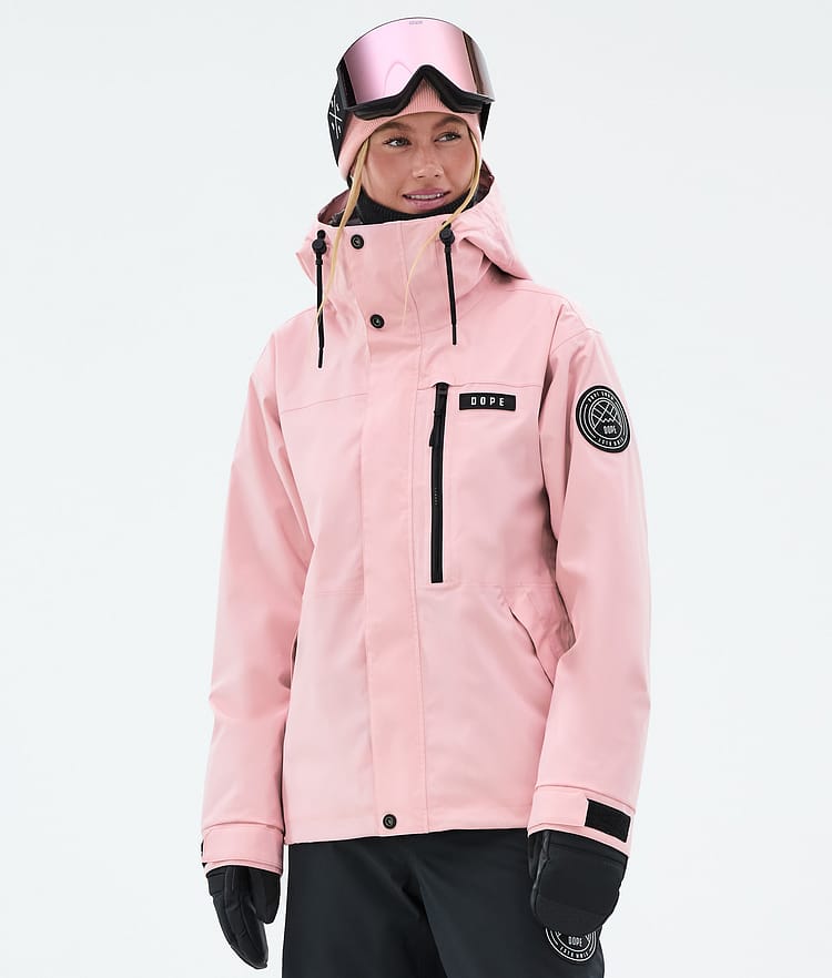 Dope Blizzard W Full Zip Skijakke Dame Soft Pink, Bilde 1 av 9
