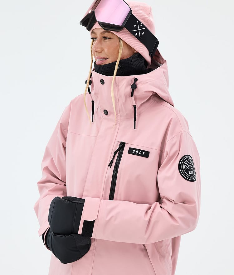 Dope Blizzard W Full Zip Snowboardjakke Dame Soft Pink, Image 4 of 9