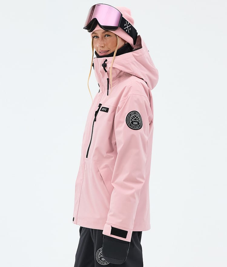 Dope Blizzard W Full Zip Snowboardjakke Dame Soft Pink, Image 5 of 9