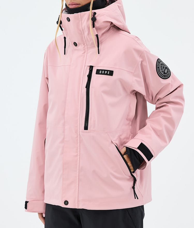 Dope Blizzard W Full Zip Snowboardjakke Dame Soft Pink, Image 7 of 9