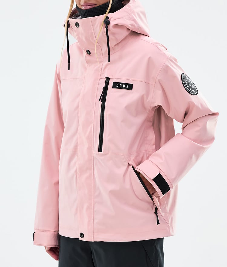 Dope Blizzard W Full Zip Skijakke Dame Soft Pink, Bilde 7 av 9