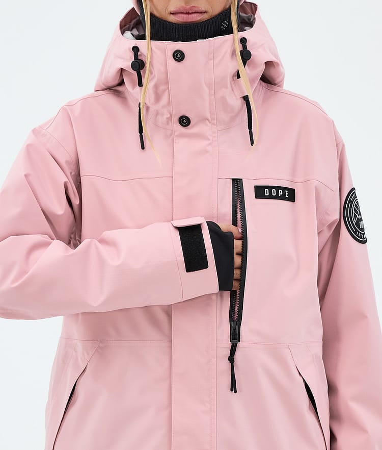 Dope Blizzard W Full Zip Snowboardjakke Dame Soft Pink, Image 8 of 9