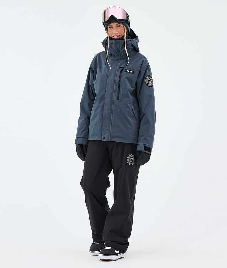 Dope Blizzard W Full Zip Snowboardjakke Dame Metal Blue, Image 2 of 9