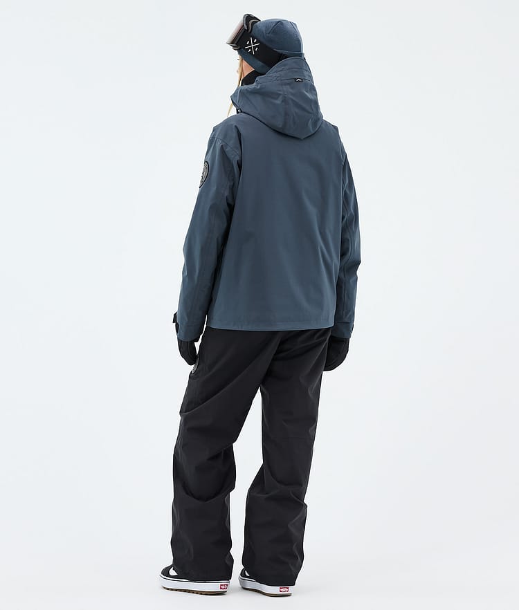 Dope Blizzard W Full Zip Snowboardjakke Dame Metal Blue, Image 3 of 9