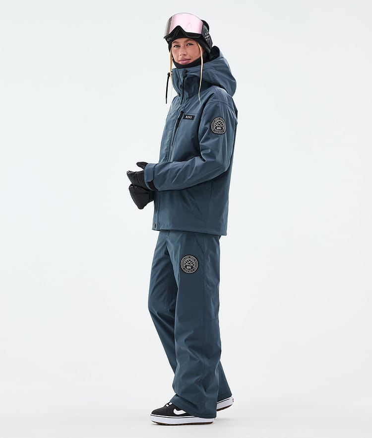 Dope Blizzard W Full Zip Snowboardjakke Dame Metal Blue, Bilde 3 av 9