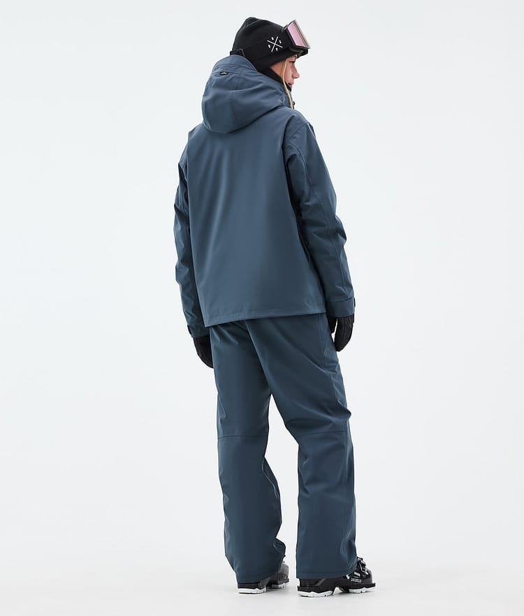 Dope Blizzard W Full Zip Skijakke Dame Metal Blue, Bilde 4 av 9