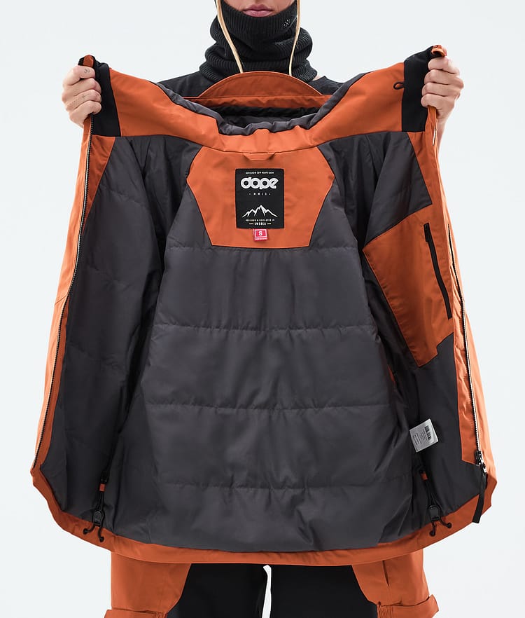 Dope Spartan W Skijakke Dame Burned Orange, Bilde 8 av 8