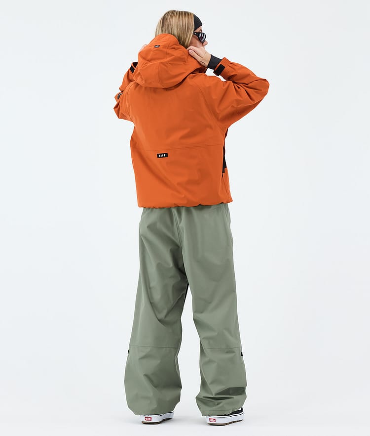 Dope Spartan W Snowboardoutfit Dame Burned Orange/Moss Green, Image 2 of 2