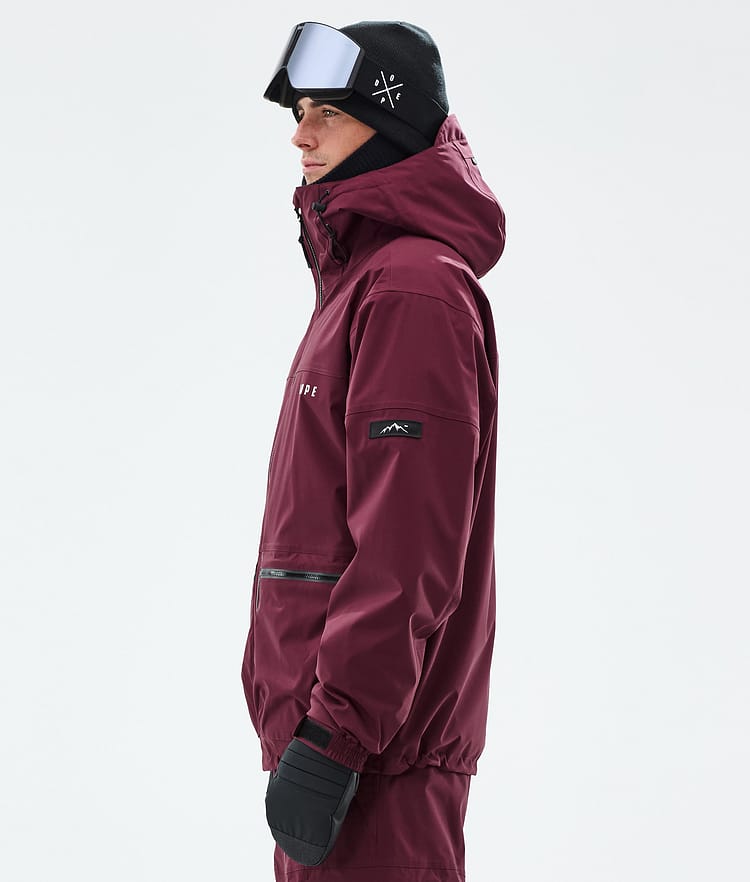 Dope Vertex Snowboardjakke Herre Burgundy, Bilde 5 av 8