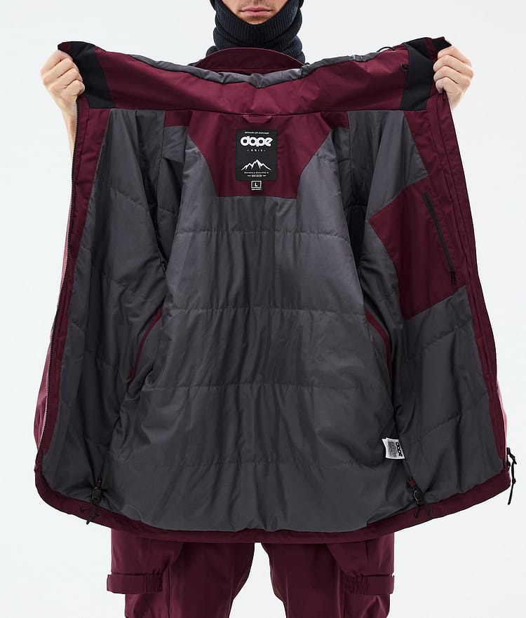 Dope Vertex Snowboardjakke Herre Burgundy, Bilde 8 av 8