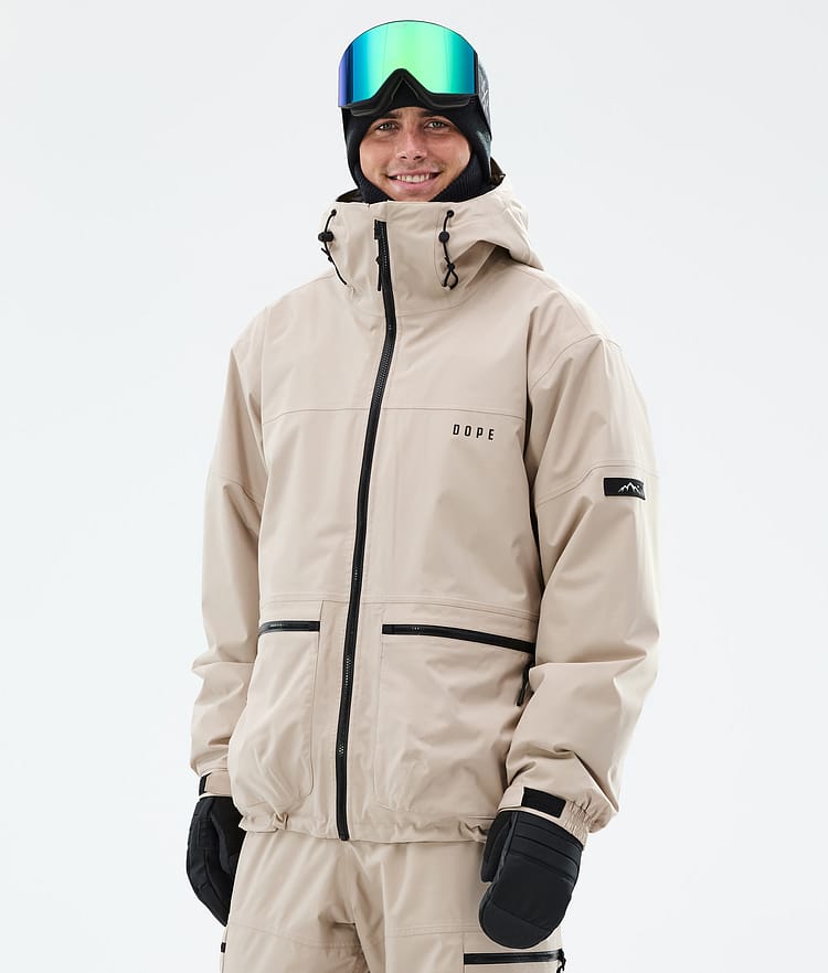 Dope Vertex Snowboardjakke Herre Sand, Bilde 1 av 8