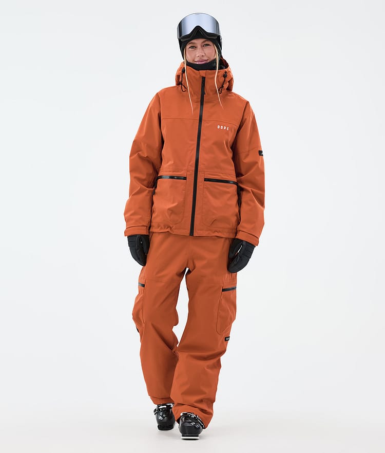 Dope Vertex W Skijakke Dame Burned Orange, Bilde 2 av 8