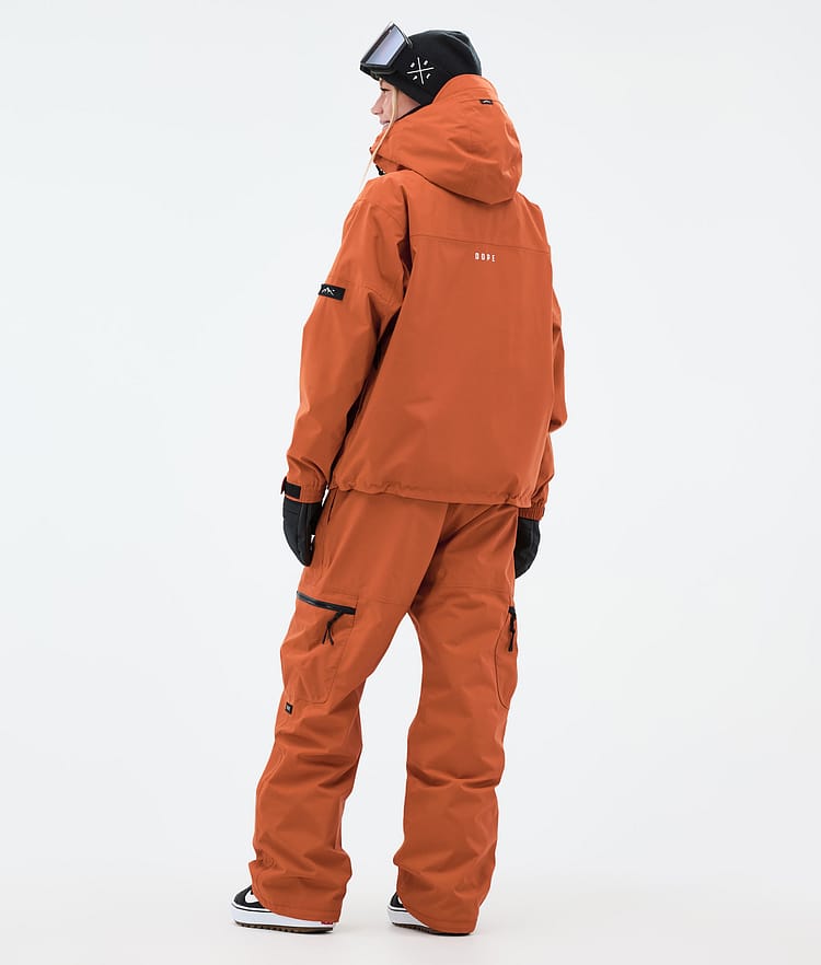 Dope Vertex W Snowboardjakke Dame Burned Orange, Bilde 4 av 8