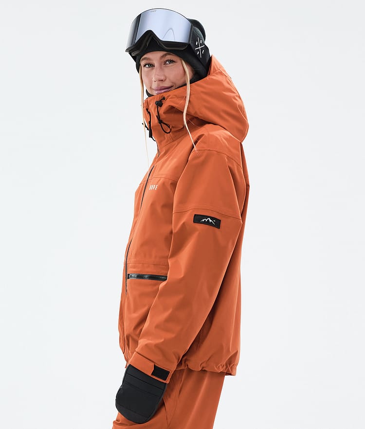 Dope Vertex W Snowboardjakke Dame Burned Orange, Bilde 5 av 8