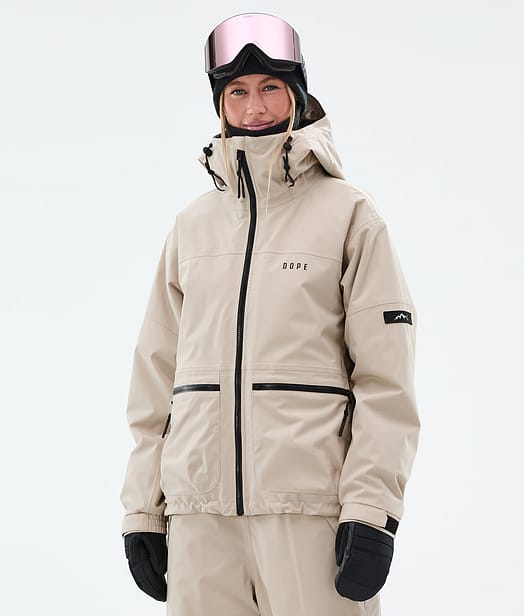 Dope Vertex W Snowboardjakke Dame Sand