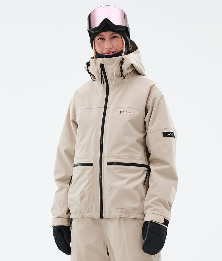 Dope Vertex W Snowboardjakke Dame Sand, Bilde 1 av 8